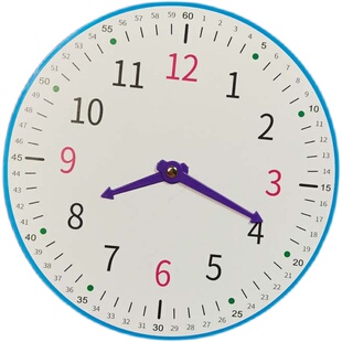 数学老师推荐一年级学具认识钟表加大钟面模型儿童学时间模拟时钟