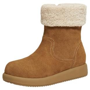 TATA他她雪地靴2025冬季棉鞋毛毛厚底休闲靴加绒保暖鞋子CKX01DZ5