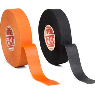 tesa德莎绒布汽车线束胶带胶布 布基耐磨静音耐高温阻燃缠绕车用降噪绝缘隔音电工线异响防磨抗老化无残51036