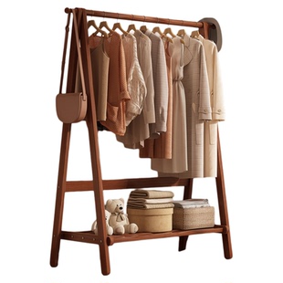 中古风衣帽架落地卧室挂衣架简易置物架放脱下的衣服架子2025新款