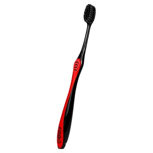 青蛙竹炭牙刷成人家庭装家用男士女士成人正品软毛备长炭细长刷头