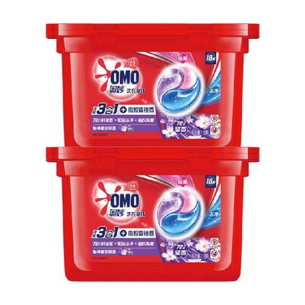 奥妙三合一怡神薰衣草洗衣凝珠1