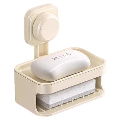 吸盘肥皂盒壁挂式免打孔家用卫生