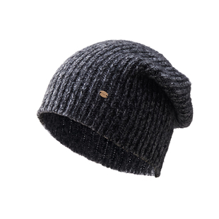 盈妹无界风格丨羊绒羊毛冬季堆堆帽中性风冷帽针织帽毛线帽女灰色