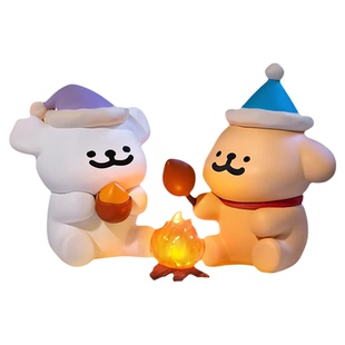 KKV正品玩乐主义线条小狗拥抱暖暖系列盲盒玩具手办摆件圣诞礼物