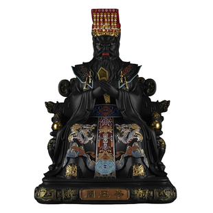 慈缘阁树脂阎王爷像阎罗王神像家用寺庙供奉阎罗天子佛像阎王摆件