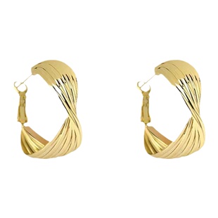 又辣又高级！金属复古港风大圈圈耳环小众设计耳钉高级感耳饰女