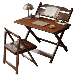 可折叠桌子小户型家用多功能儿童学习桌客厅卧室简易方形移动书桌