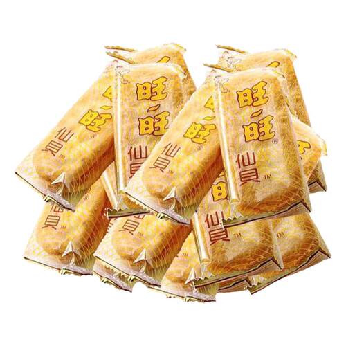 旺旺仙贝雪饼520g袋装大米饼膨化米果饼干小吃零食年货送礼大礼包