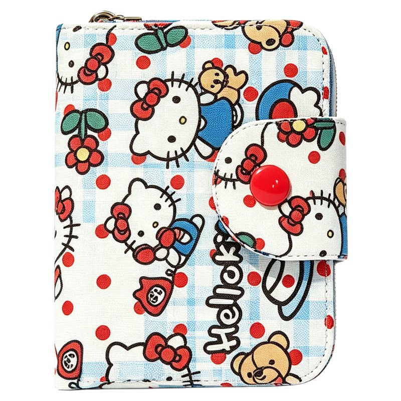 HelloKitty卡通短款搭扣零钱包
