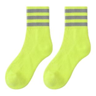 SC三双装短筒反光夜骑夜跑运动袜健身跳绳跳操综训马拉松跑步袜子