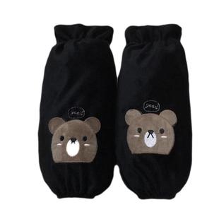 加长款男士袖套女士手臂工作套袖秋冬季防污厨房护袖加绒成人袖筒