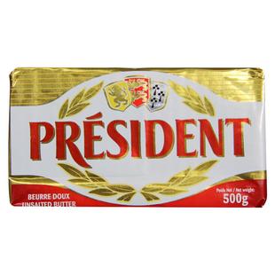 法国总统黄油500g动物发酵黄油烘焙家用进口黄油面包煎牛排专用