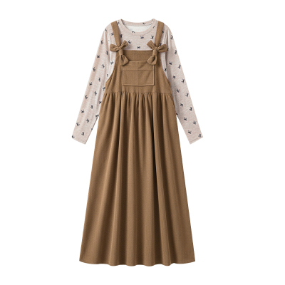 孕妇连衣裙套装秋冬2025新款孕妈