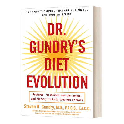 甘德里博士的饮食进化 英文原版 Dr Gundry's Diet Evolution 关掉杀死你和增大你腰围的基因 英文版 进口英语原版书籍