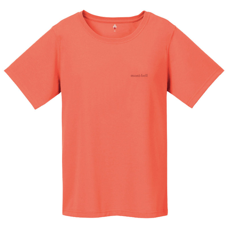Montbell日本夏季女士运动透气速干圆领短袖T恤速干衣LOGOt恤