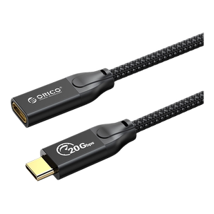 ORICO/奥睿科typec延长线USB3.2Gen2X2公对母全功能数据线20gbps充电100wPD投屏4K连接扩展坞硬盘电脑手机