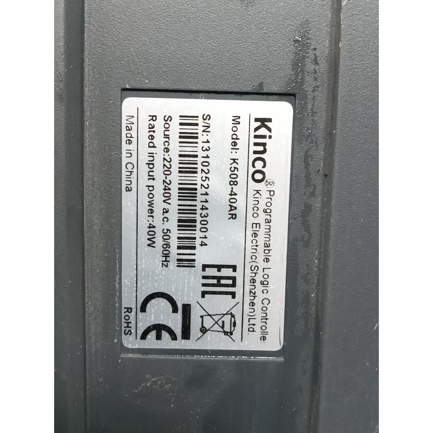 议价Kinco步科PLC，K508-40AR，拆机，成色还可以，