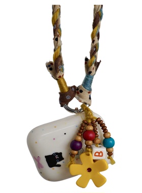 原创设计小花手工小众款手机链