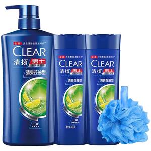 清扬洗发水男士专用止痒去屑控油蓬松洗头膏露补充液正品牌官方店