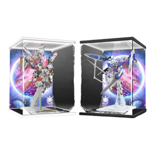 KGBOX用于万代MG高达自由高达死神亚克力展示盒模型防尘罩透明