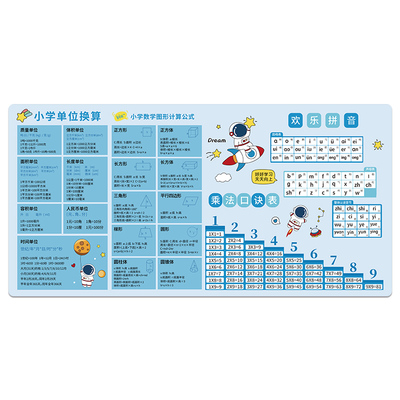防水耐脏皮革桌垫卡通百搭