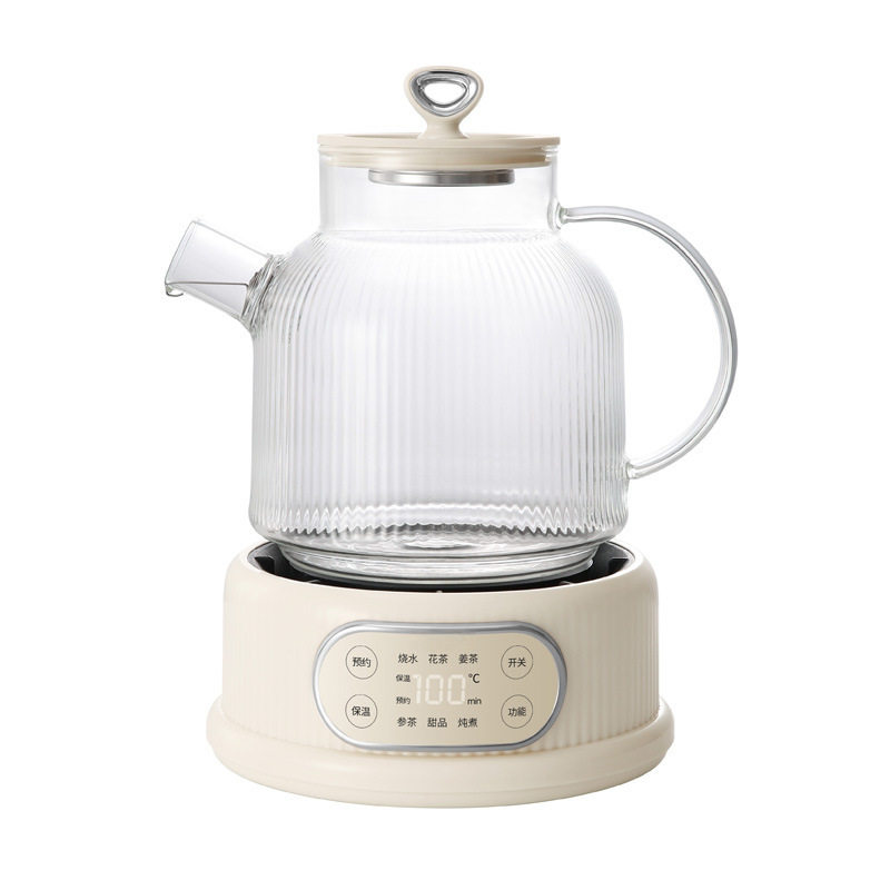 110V美规全玻璃养生壶恒温多功能家用煮茶器烧水壶台湾用花茶机
