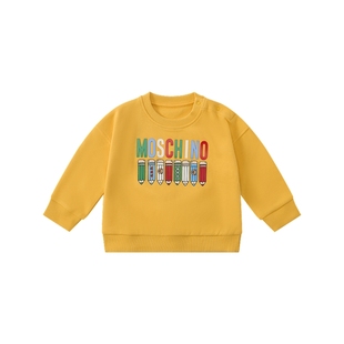 【新年特享5折起】Moschino/莫斯奇诺婴童画笔印花棉质卫衣