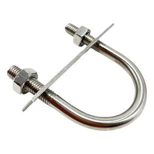 304不锈钢U型管卡U形螺栓螺丝管码卡扣卡子卡箍管夹M6M8M10M12