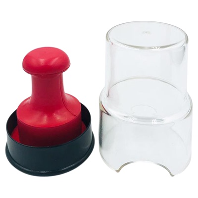 印章盒 放印章盒装公章盒子单个收纳小号圆形便携式公司法人印鉴盒私人私章盒带印泥