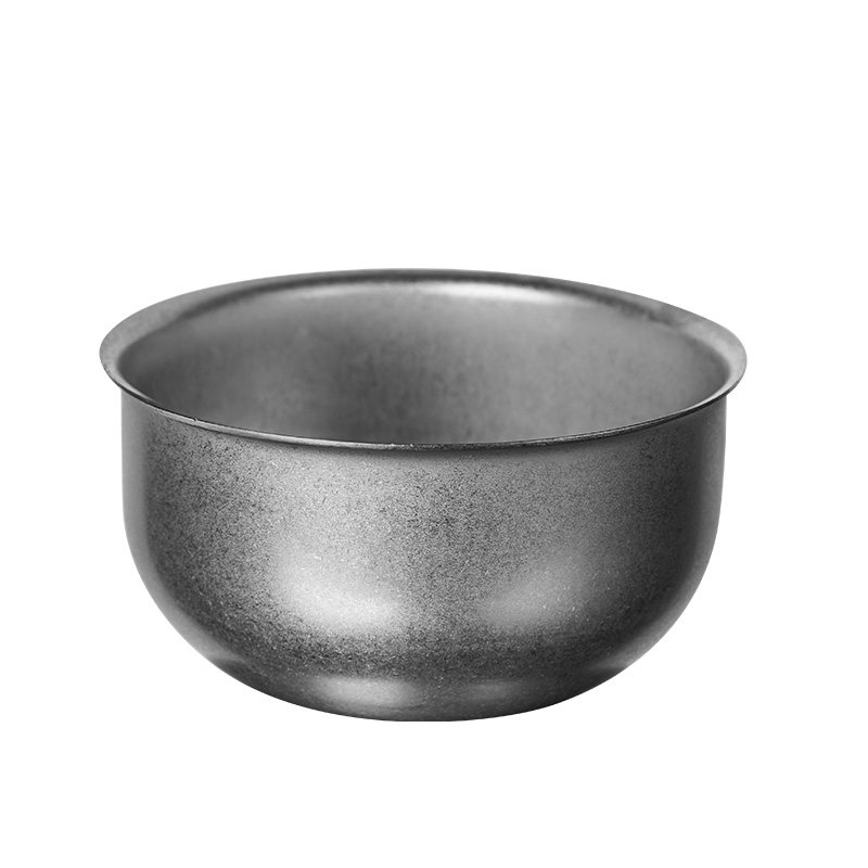 复古做旧不锈钢加厚圆形饭碗单层