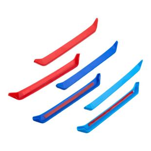 专用于21-25款奥迪Q5L中网装饰条老Q5前脸三色彩条汽车身改装饰条