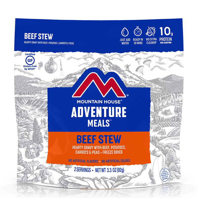 美国山屋袋装户外食品露营登山便携30年超长保质期应急末日口粮
