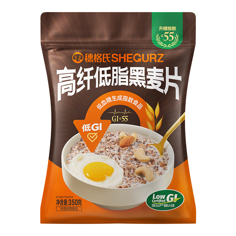 穗格氏高纤低脂黑麦片350g