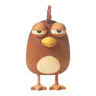 原上城照相鸡相框周边实木摆件卡通立体原创设计儿童日常送礼物