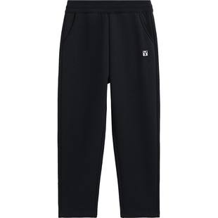 英氏童装女童加绒裤子2026春秋新款男童加厚保暖长裤休闲针织裤