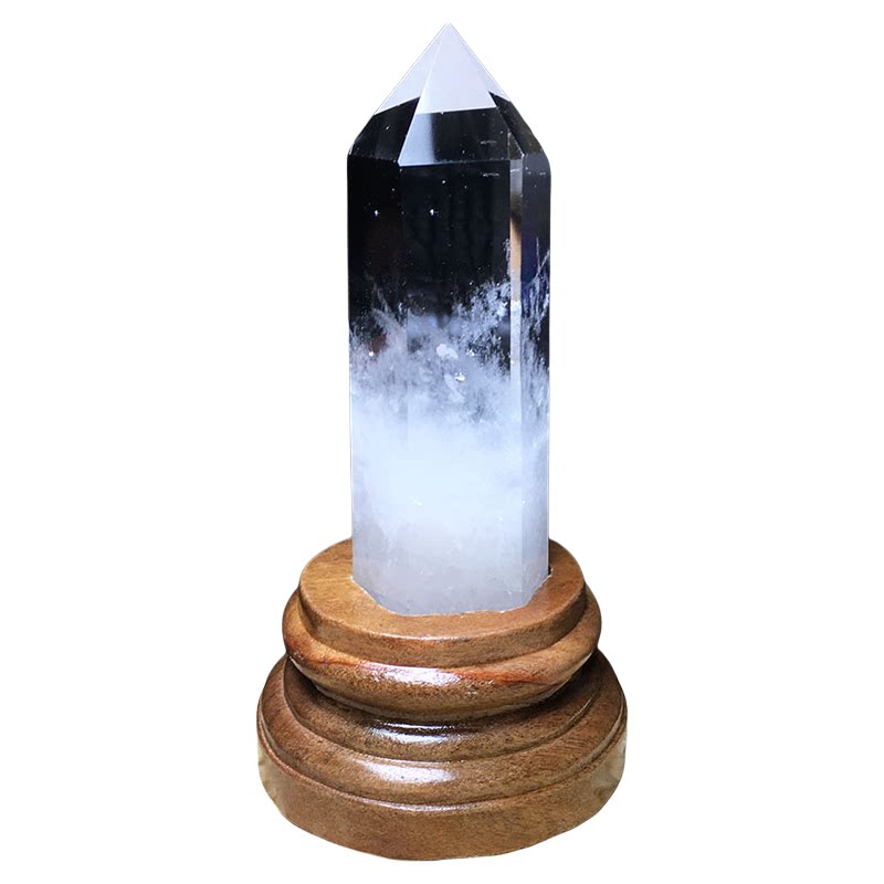 高性价比巴西天然白水晶柱摆件