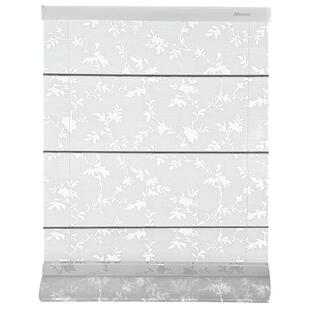 慕安娜月枝影免打孔电动罗马帘窗帘无绳推拉客厅阳台儿童房透光纱