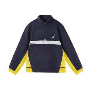 NAUTICA/诺帝卡儿童摇粒绒卫衣双面抓绒加厚外套男童女童秋冬内搭