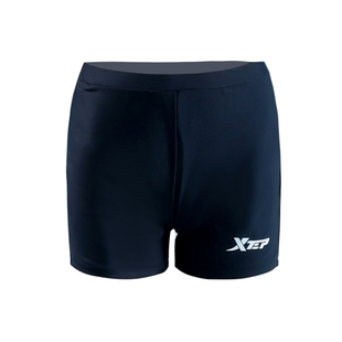 特步2025新款泳裤女防走光平角高腰遮肚收腹五分单独分体游泳短裤