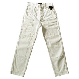 FREEWHEELERS工装裤人字纹白井下美式复古中高腰直筒休闲纯棉长裤