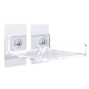 墙上置物架监控摄像头支架免打孔路由器托架亚克力壁挂电视机顶盒