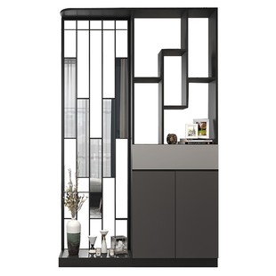 进门玄关柜鞋柜一体客厅轻奢风入户隔断柜双面现代简约屏风柜隔断