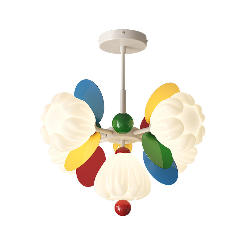多巴胺花朵吊灯儿童房创意吊灯