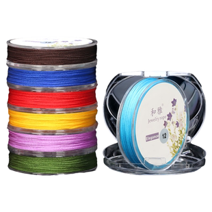 豫都12股线手工编织线串珠线绳手链项链绳锦纶线塔线红绳diy挂绳