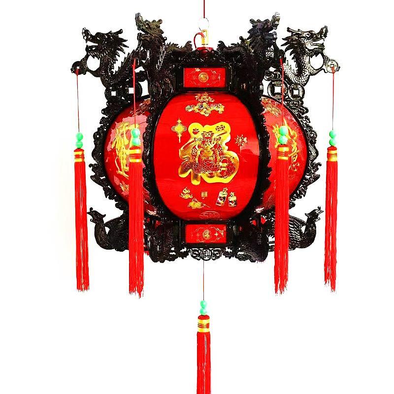 新年电动旋转走马灯元旦节日宫灯