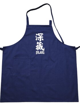 纯棉帆布防油防水厨房围裙专用