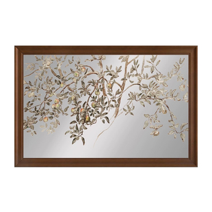 平安果法式中古风装饰画客厅玄关斗柜高级感餐厅卧室挂画吧台镜子