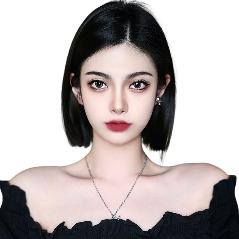 假发中分刘海蕾丝女全头套夏季
