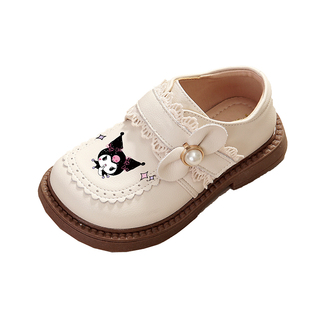 新年女童小皮鞋库洛米公主鞋2026春秋儿童鞋子小女孩搭配裙子单鞋